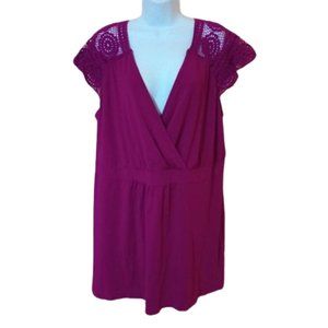 Contempro Pink Tunic Top 1X